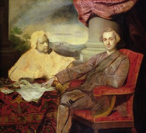 Ritratto di Lord Rockingham (1730-82) ed Edmund Burke (1729-97) c.1766